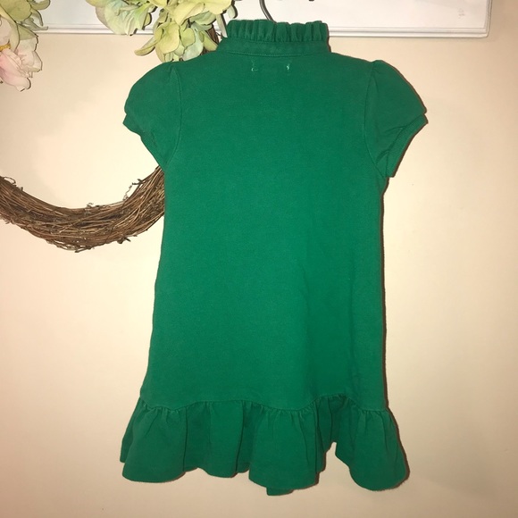 Ralph Lauren Green Polo Dress with Pink Pony - Picture 3 of 3